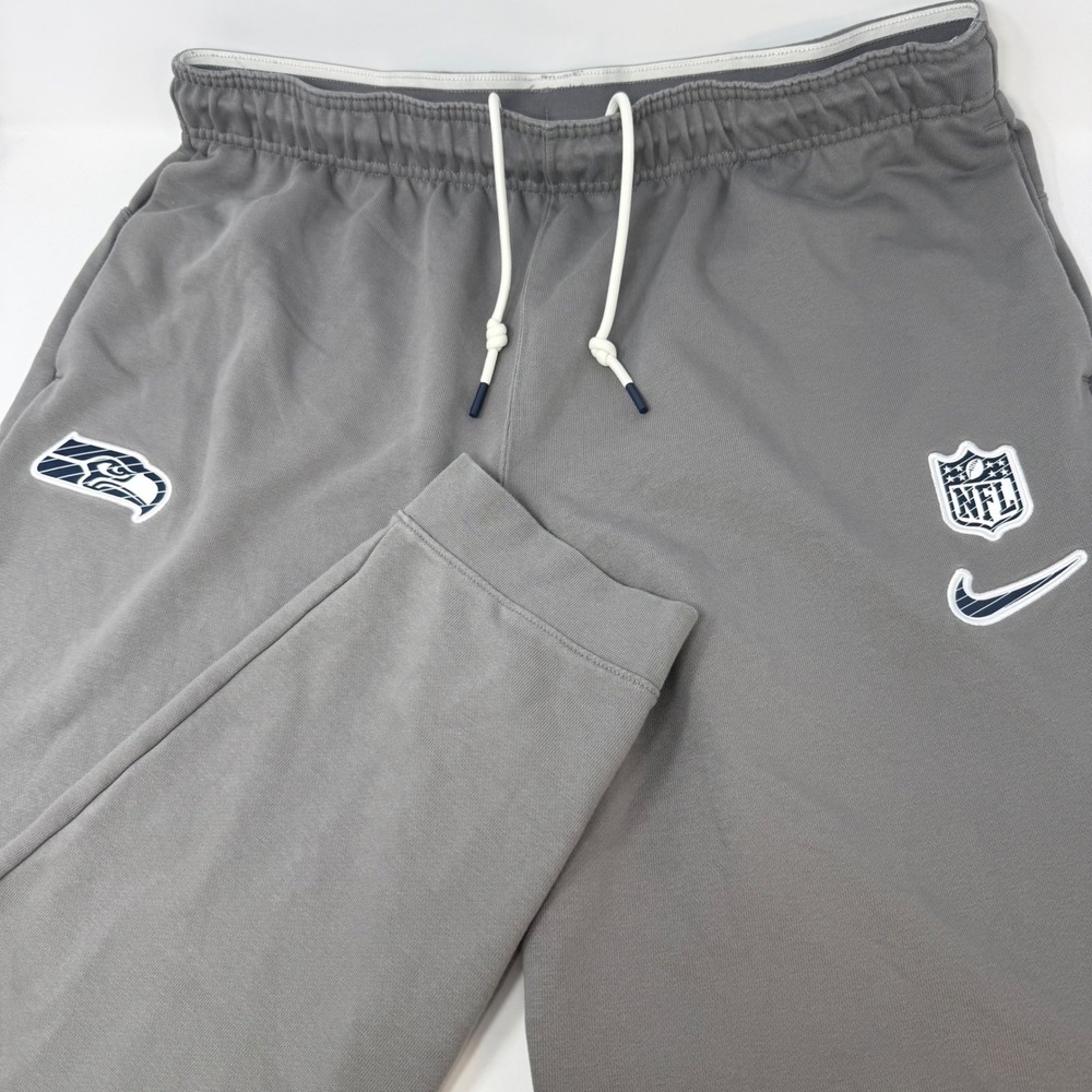 Nike NFL Seattle Seahawks Grey Dri-FIT Jogger Sweatpants Mens XL FV0033-029